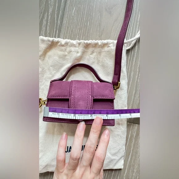Jacquemus Le Petit Bambino Mini Bag in Burgundy - Picture 14 of 14